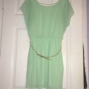 Mint green dress
